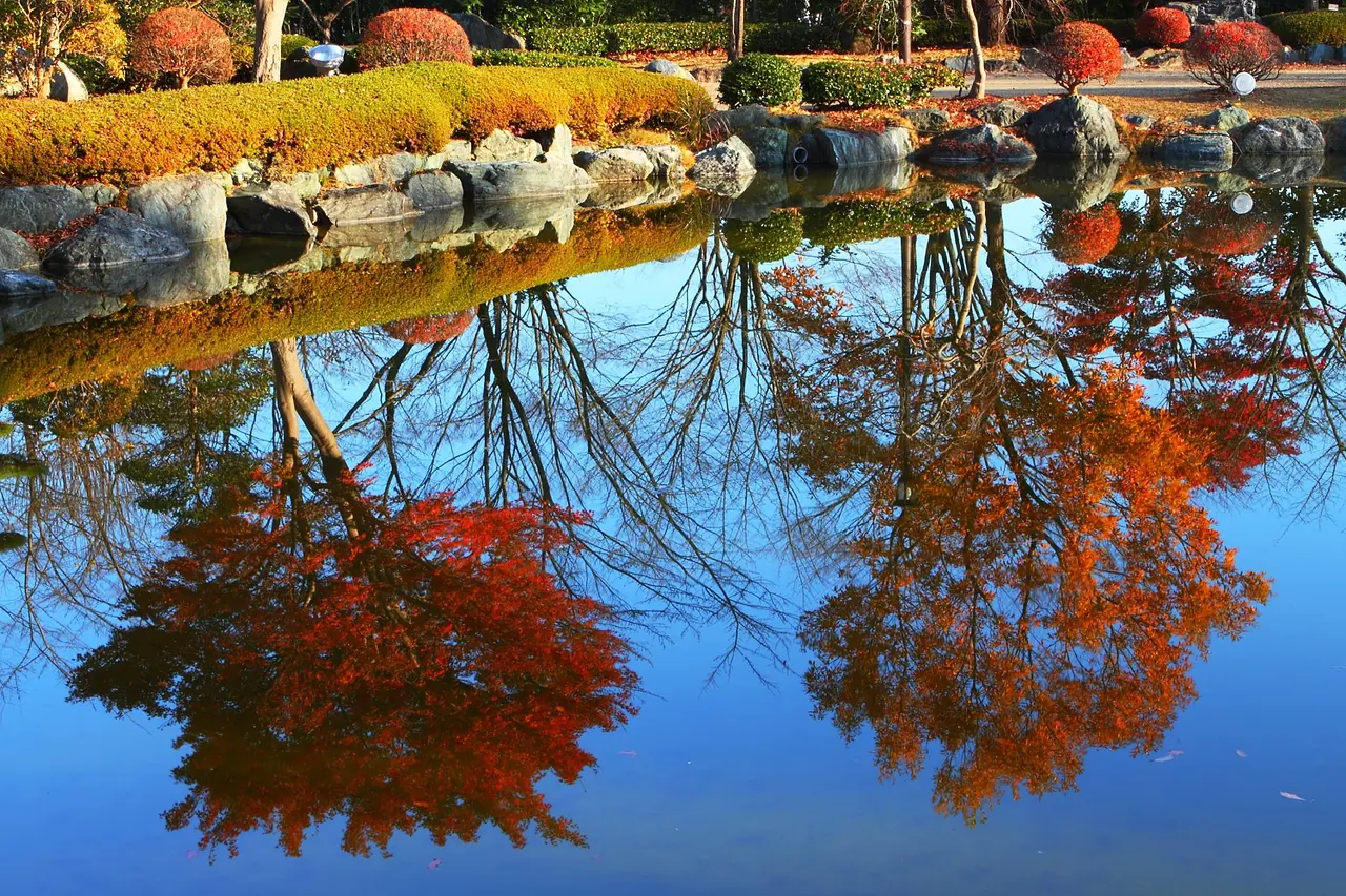 桜山公園　写り込みの絶景（藤岡市）