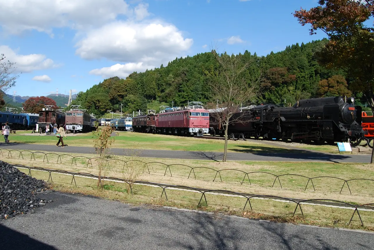 鉄道文化むら　電車展示（安中市）