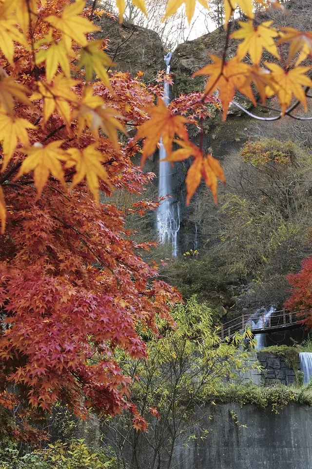 船尾滝　紅葉（1）（吉岡町）