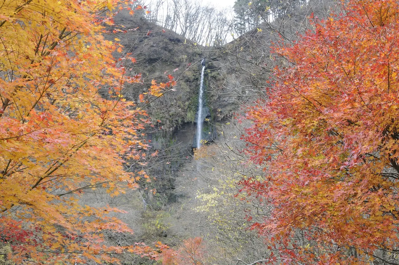 船尾滝　紅葉（3）（吉岡町）