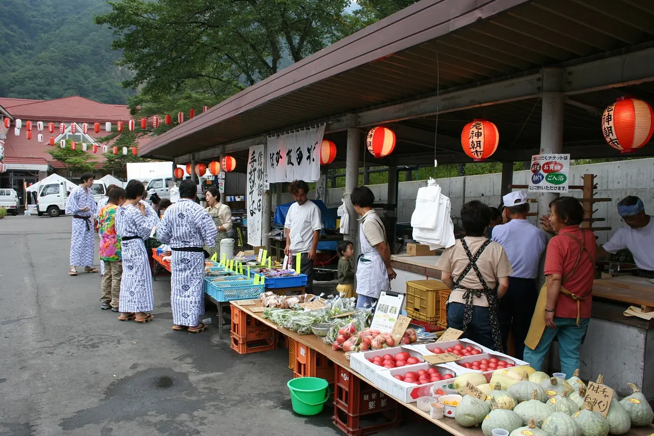 老神温泉　朝市（1）（沼田市）