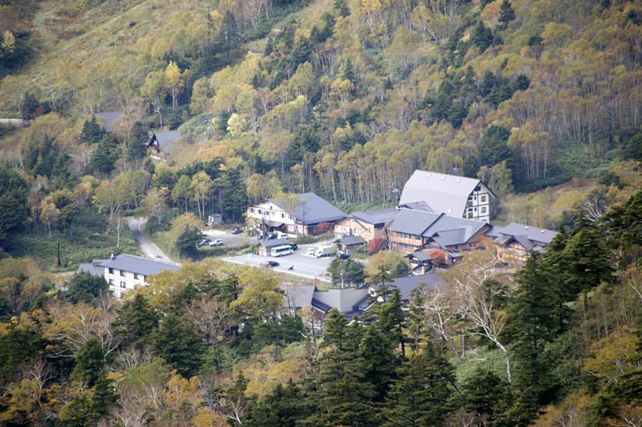 万座温泉全景（嬬恋村）