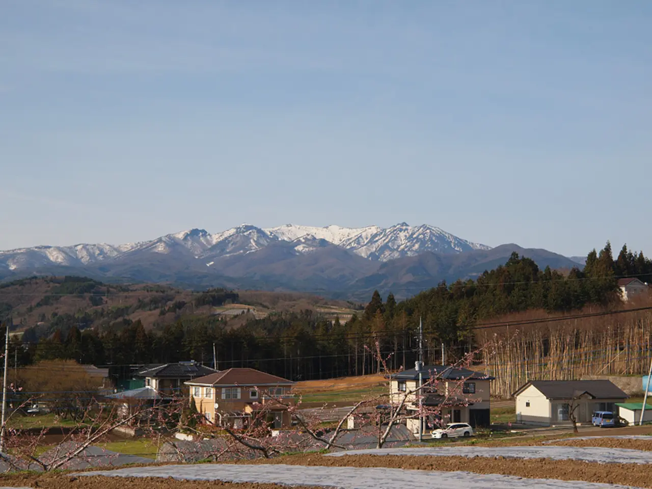 武尊牧場の遠景（片品村,川場村,みなかみ町）