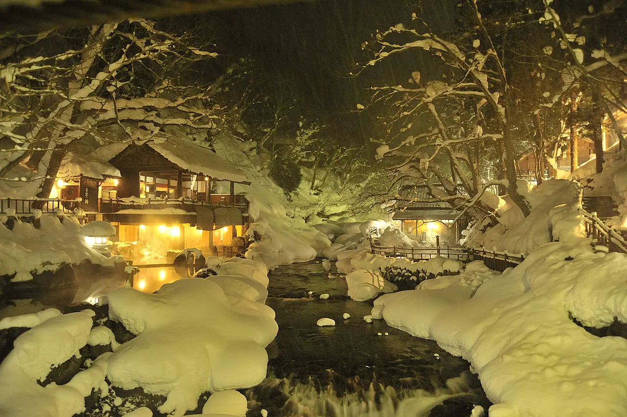 宝川温泉　混浴露天風呂子宝の湯（みなかみ町）