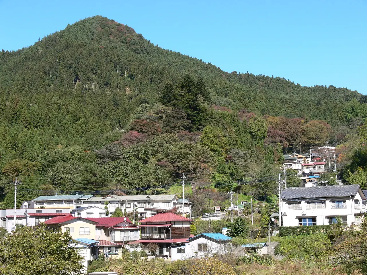 沢渡温泉全景（中之条町）