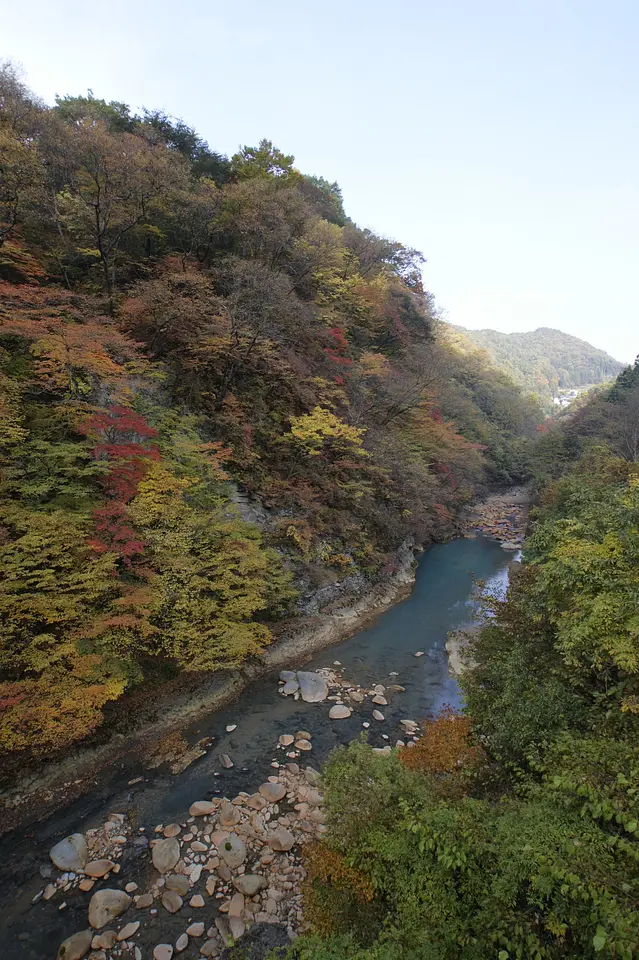 白砂渓谷ライン　紅葉（中之条町）