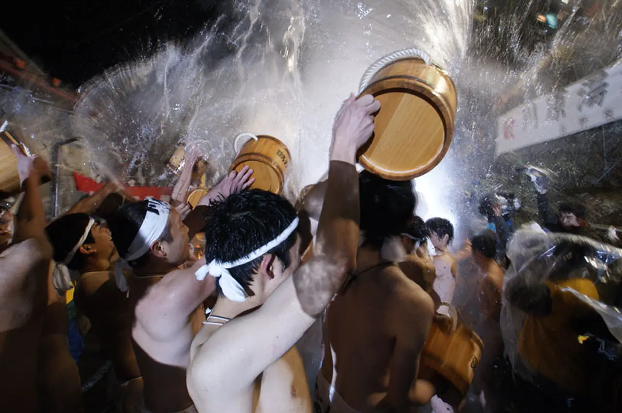 川原湯温泉　湯かけ祭り（3）（長野原町）