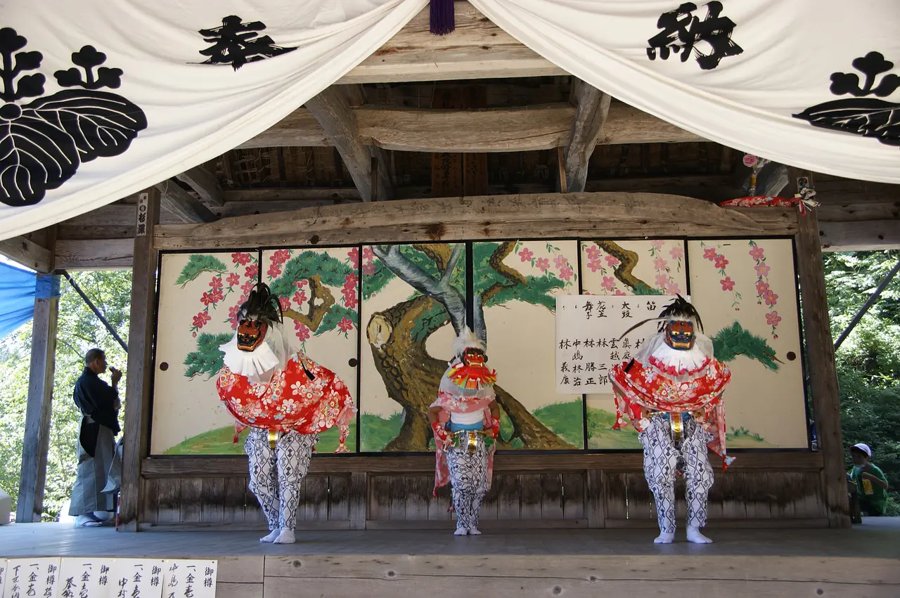 藤原神社大祭奉納獅子舞（みなかみ町）