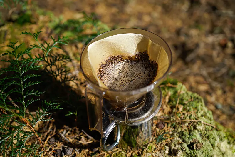 名水で淹れるコーヒー