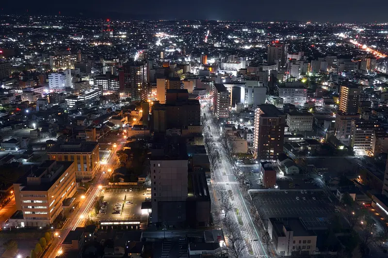 群馬県庁展望ホール_夜景（前橋市）