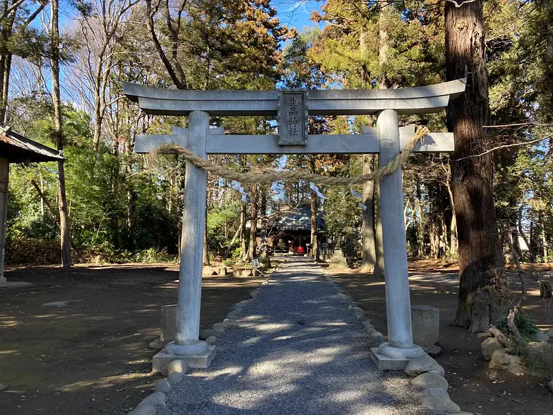 生品神社　鳥居