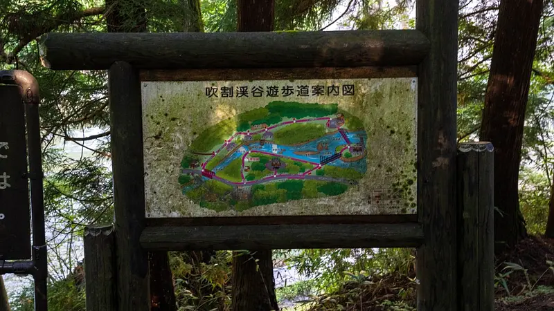 遊歩道の案内図