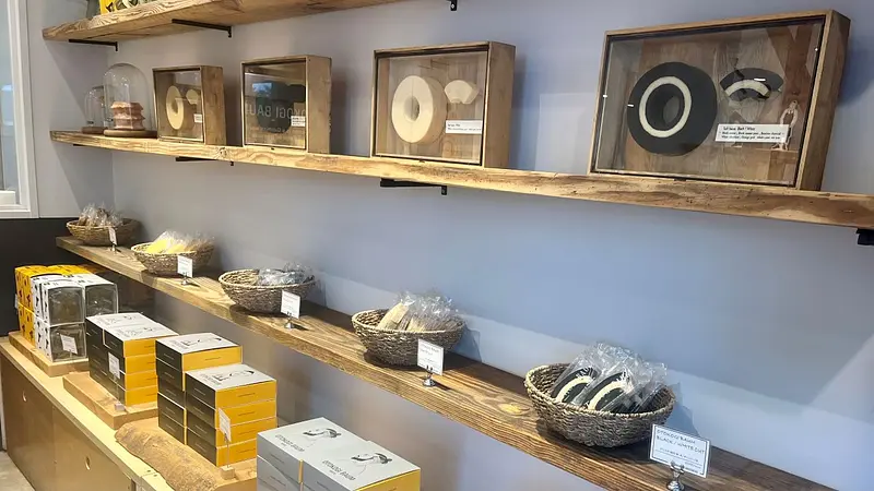 店内のカフェスペース