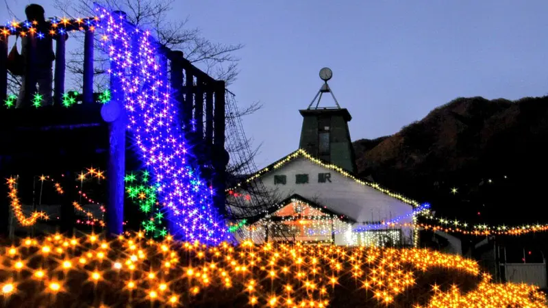 間藤駅イルミネーション