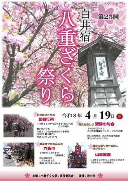 令和8年度白井宿八重ざくら祭り開催のお知らせ