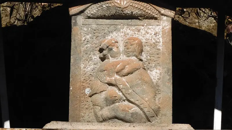 荷付場の道祖神 