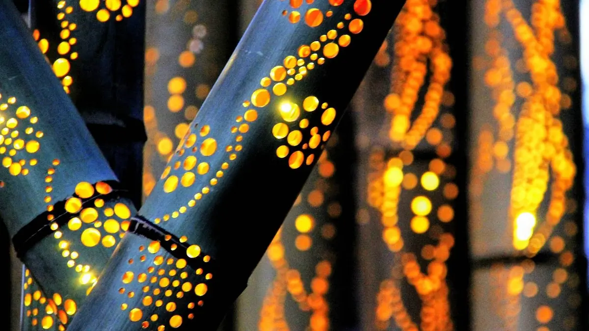 かがよふあかり 竹灯籠