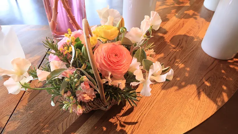 お手本のバスケット