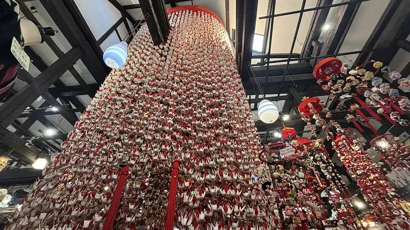圧巻の「つるし飾り」