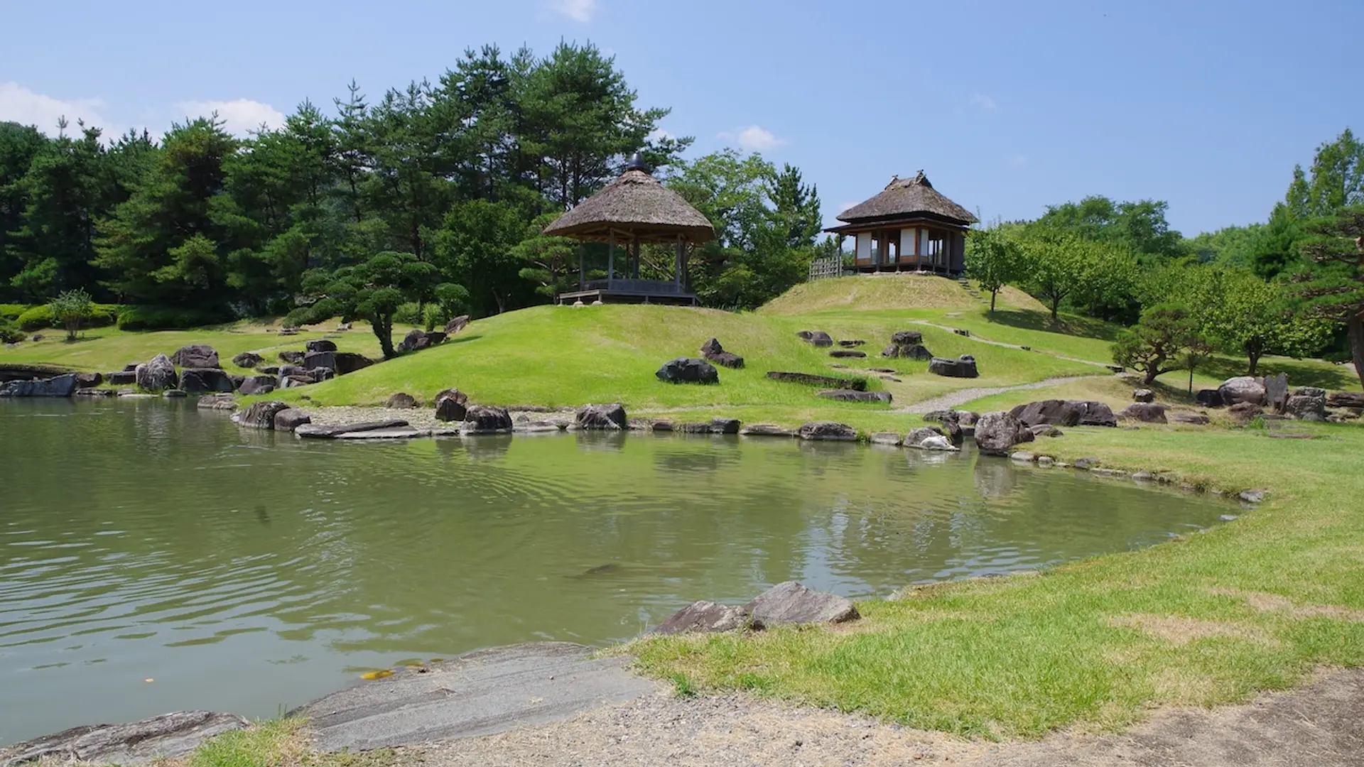 織田家の大名庭園「楽山園」
