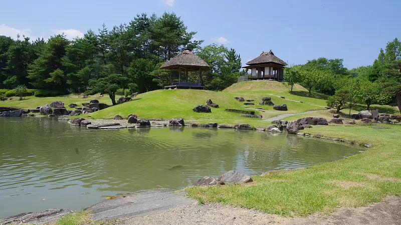 織田家の大名庭園「楽山園」