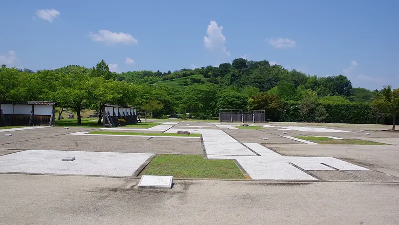 復元された御殿跡