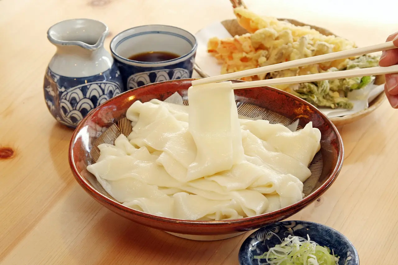 桐生の食　ひもかわうどん（1）（桐生市）